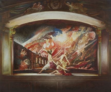 NARDONI SERGIO (geb. 1947) DAS EXIL VON ENEA. Öl a