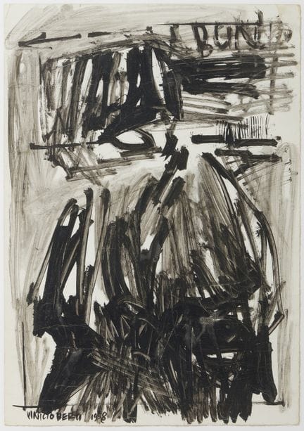 BERTI VINICIO (1921–1991) UNTITLED. 1958. Acrylic 
