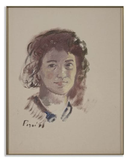 POZZI ENNIO (1893–1972) PORTRAIT. 1958. Öl auf Lei