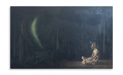 PARMEGGIANI ROMANO (1930–2002) UNTITLED. Oil on Fa