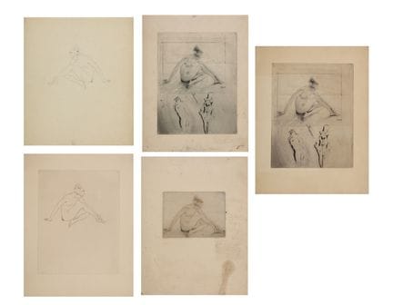 CHIMOT ÉDOUARD (1880 - 1959) LOT COMBINED OF NO.5 