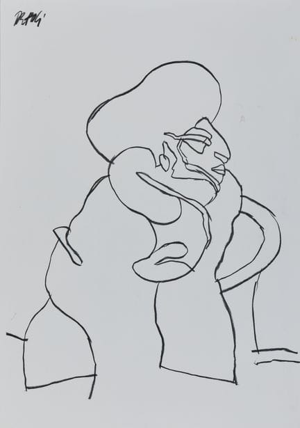DE POLI FABIO (n. 1947) SENZA TITOLO. pennarello s