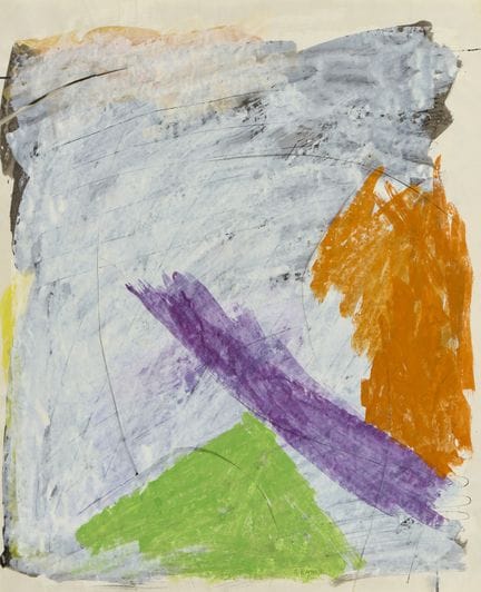 KAMES ROMAN (n. 1952) SENZA TITOLO. 1986. acquarel