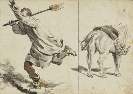 FEROGIO FRANCESCO (1805 - 1888) UNTITLED. mixed me