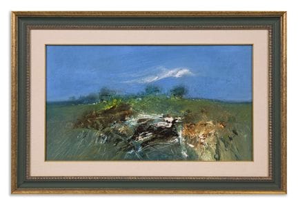AMBROSI ROMILDO (geb. 1965) OHNE TITEL. Öl auf Lei