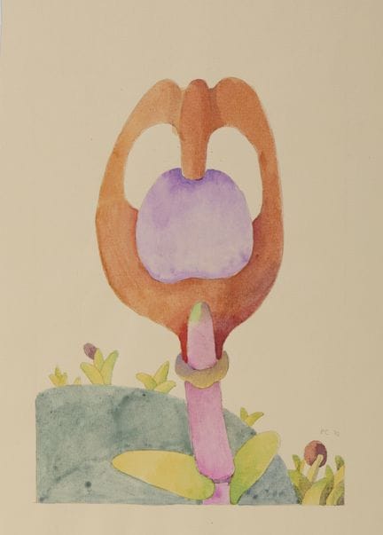 CRIDA PIERO (n. 1949) SENZA TITOLO. 1970. acquarel