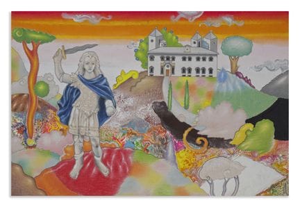 ALINARI LUCA (1943–2019) LANDSCAPE WITH ARCHANGEL.
