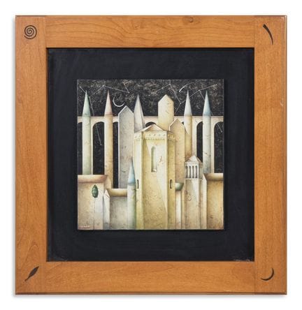GRIMALDI PAOLO (geb. 1959) BORGO ONIRICO. 2000. Öl