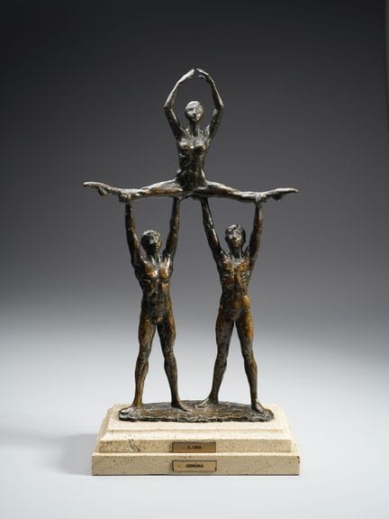 UNIA SERGIO (n. 1943) ARMONIA. 1975. Bronzo. Cm 56