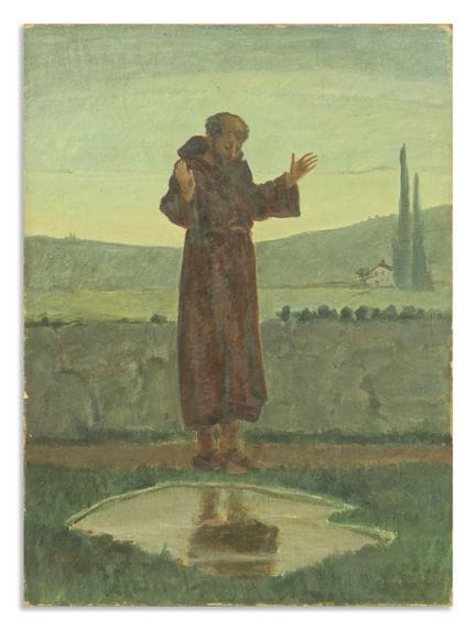 CARPI ALDO (1886 - 1973) SAN FRANCESCO. 1923. Olio