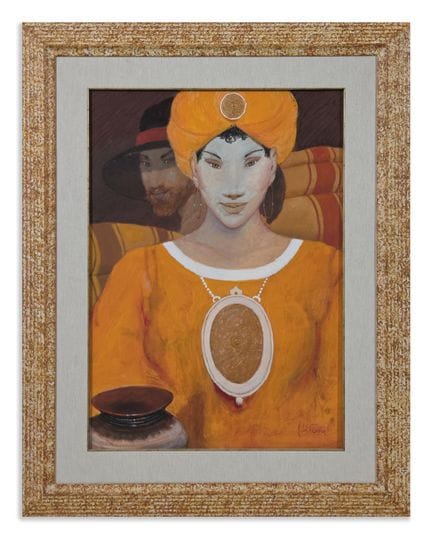CIVITARESE GOFFREDO (b. 1936) PREDOMINANT ORANGE. 