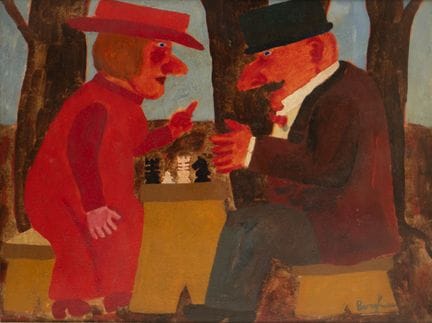 BORGHESE FRANZ (1941 - 2005) SENZA TITOLO . Olio s