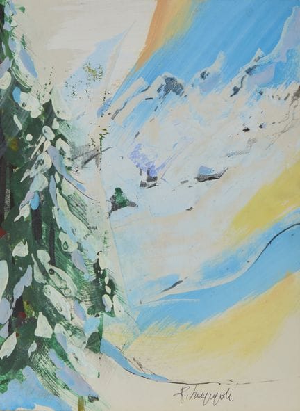 CAMPAGNOLI ROMANO (b. 1934) SENZA TITOLO . tempera