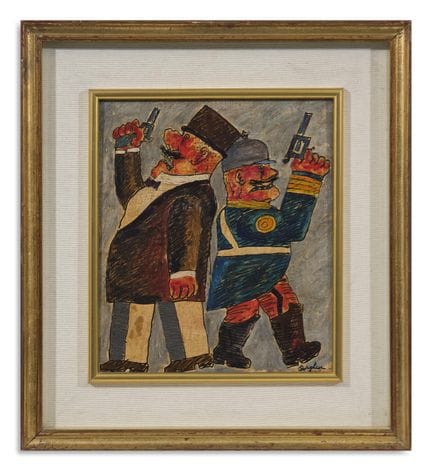 BORGHESE FRANZ (1941 - 2005) SENZA TITOLO . olio s