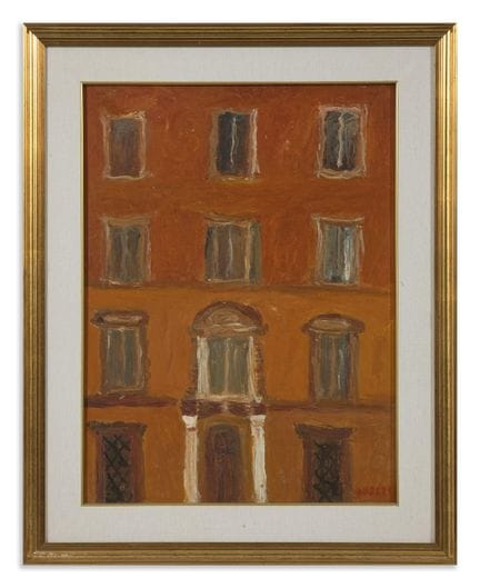 QUAGLIA CARLO (1903 - 1970) INTONACO. Olio su maso