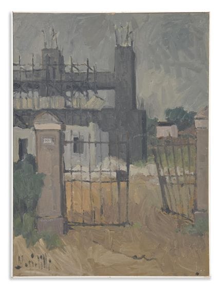 MAGRI PAOLO TILLI (1923 - 1999) RICOSTRUIRE. olio 