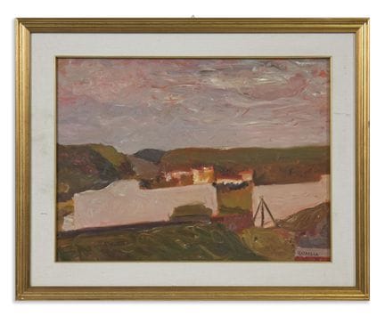 CARLO QUAGLIA (1903–1970) COUNTRYSIDE. Oil on faes