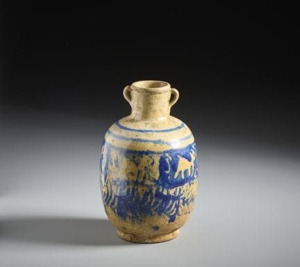 JARRA DE TERRACOTA DEL ORIENTE MEDIO. Siglo XIX. .