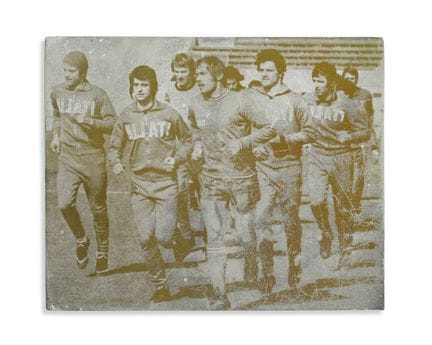 DRUCKVORLAGE FÜR EINE SPORTZEITUNG MIT EINER ABBIL