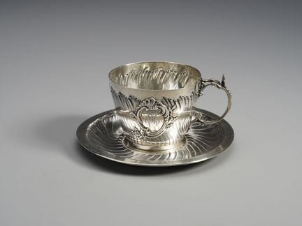 19th–20th-Century Silverware: Silver cup and sauce