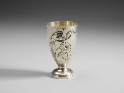 20TH-CENTURY ITALIAN SILVERSMITH: Embossed silver 