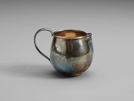 20TH-CENTURY ITALIAN SILVERSMITH Small, single-han