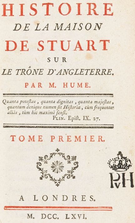 Grande-Bretagne - Hume, David. Histoire d'Angleter