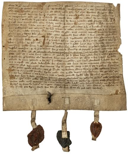 Westfalen - Urkunde von 1301 - Vertrag über den Ve