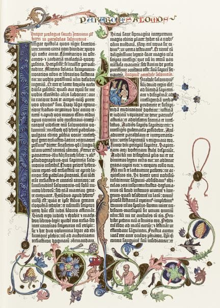 Facsimile - Gutenberg, Johannes. Gutenberg Bible. 