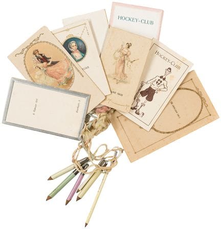 Biglietti d’invito al ballo – Collezione di 9 bigl