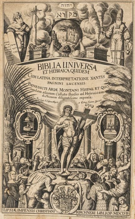 Biblia polyglotta - Biblia Universa. And the Hebre