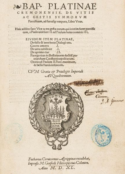 Platina, Bartolomeo  (c'est-à-dire : Bartolomeo Sa
