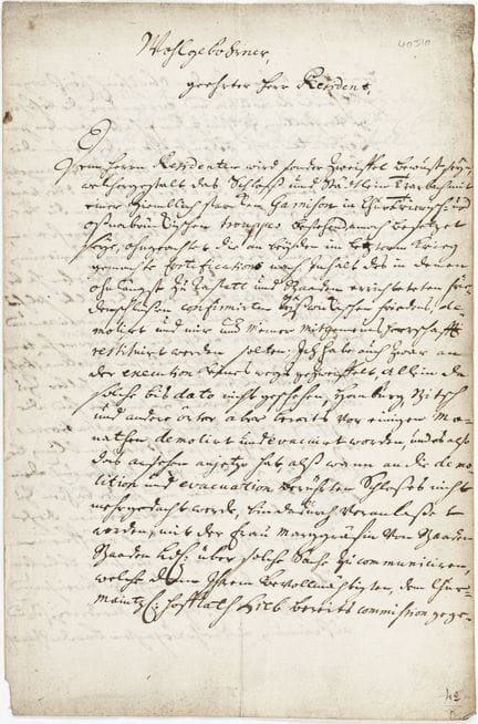 Christian II. von Pfalz-Zweibrücken-Birkenfeld. "W