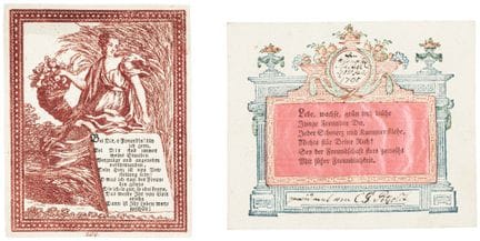 Billets: colección de tres billets impresos en col