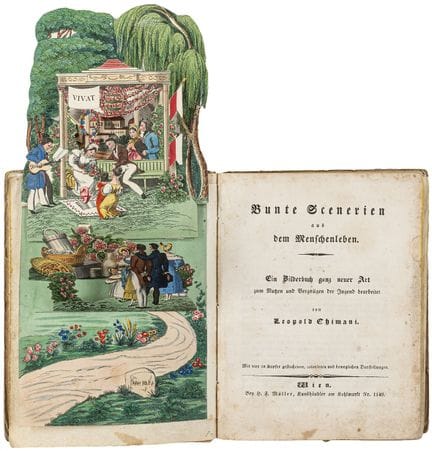 Livre d'images à déplier – Chimani, Leopold. Scène
