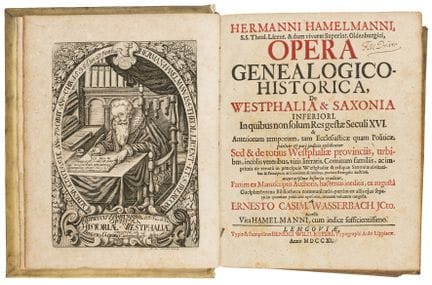 Hamelmann, Hermann. Opera genealogico-historica, d