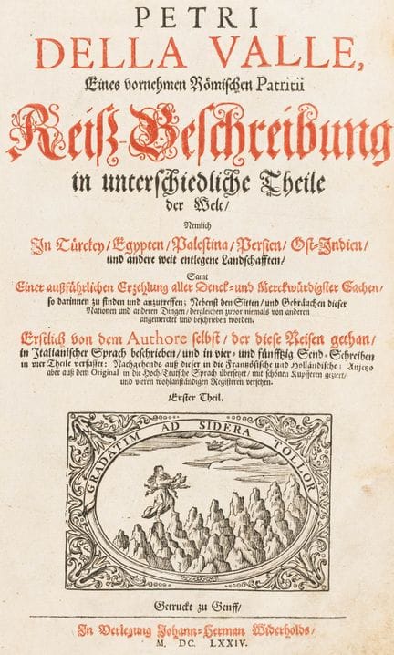 Asia—Valle, Pietro della. A Detailed Description o