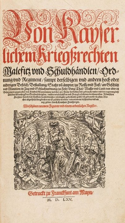 Fronsperger, Leonhardt. Sobre el derecho de guerra
