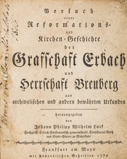 Germany - Hesse - Luck, Johann Philipp Wilhelm. An