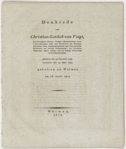 Goethe, Johann Wolfgang von – Müller, Friedrich vo
