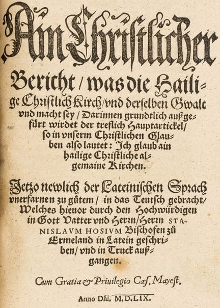 Hosius, Stanislaus. Tres coloquios y enseñanzas cr