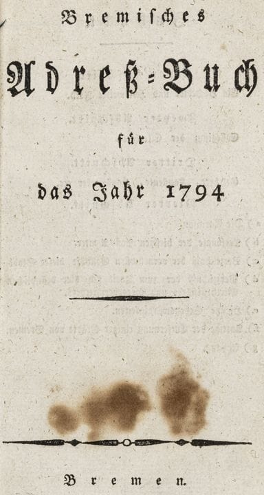 Germany - Bremen - Bremen Address Book for the Yea