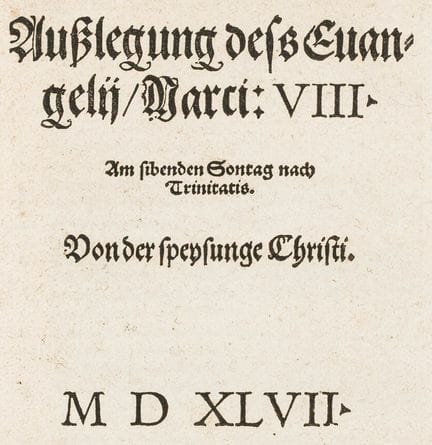 Schwenckfeld, Caspar. Exposition of the Gospel of 