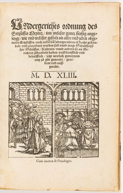 Albrecht, Archbishop of Brandenburg. Regulations f
