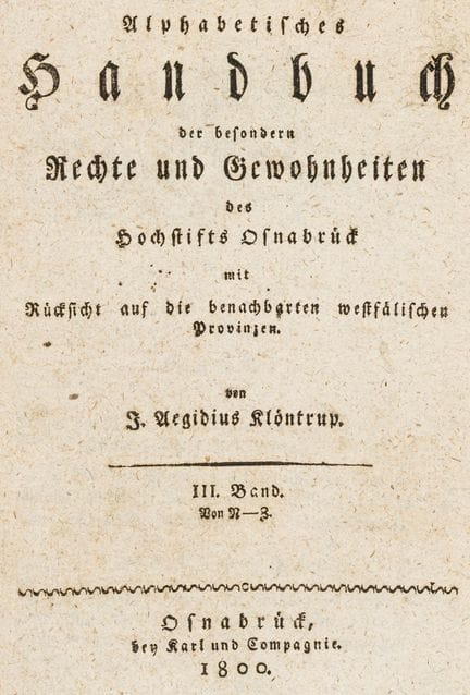 Germany - North Rhine-Westphalia - Klöntrup, Johan