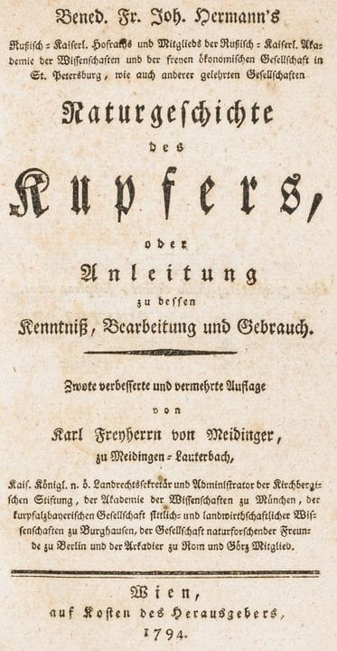Mineralogía - Hermann, Benedikt Franz Johann. Hist