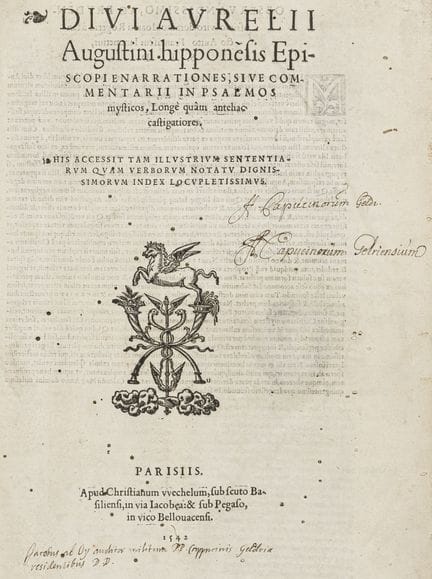 Agustín, Aurelio. Enarrationes, sive commentarii i