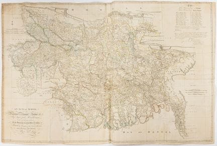 Asia - India - An Actual Survey of the Provinces o