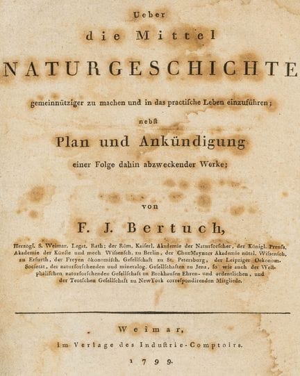 General - Bertuch, Friedrich Justin. On the Means 
