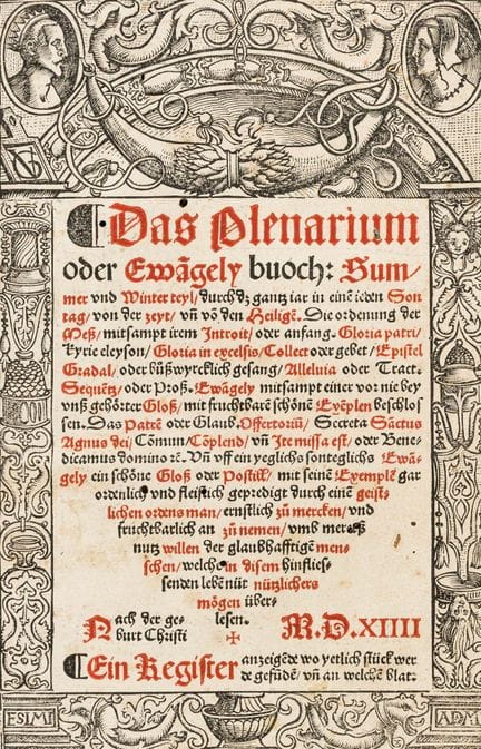 The Plenarium, or Gospel Book, Summer and Winter P
